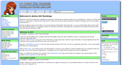 Desktop Screenshot of animegirlrankings.com