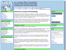 Tablet Screenshot of animegirlrankings.com